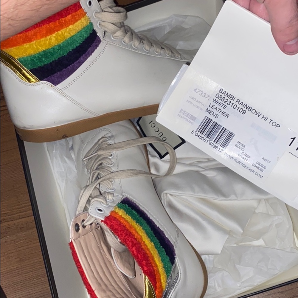 Gucci rainbow high tops🌈 - Picture 2 of 3